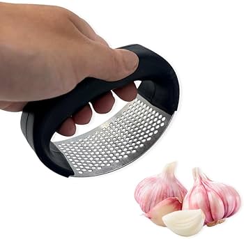 Espremedor Amassador Triturador De Alho Inox Manual Cozinha Garlic Press