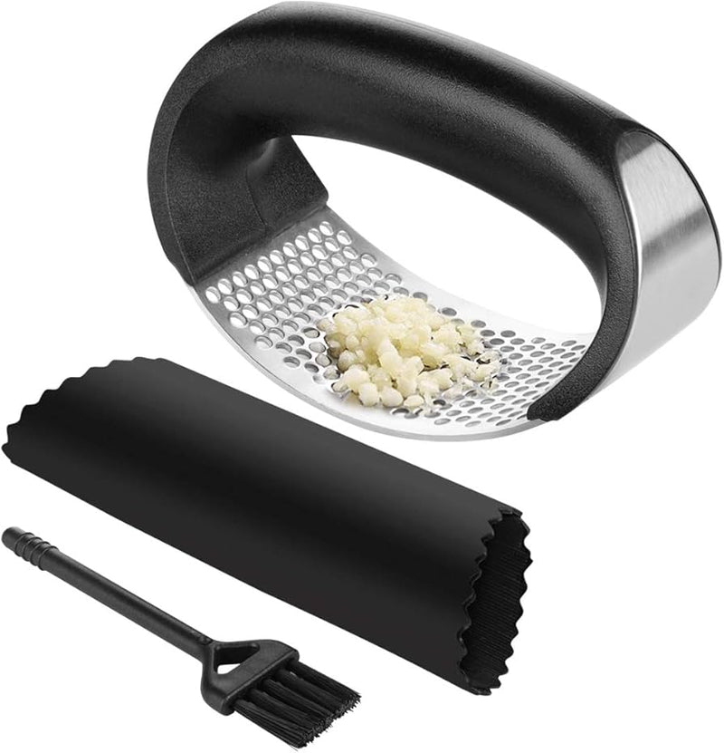 Espremedor Amassador Triturador De Alho Inox Manual Cozinha Garlic Press