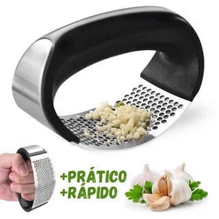 Espremedor Amassador Triturador De Alho Inox Manual Cozinha Garlic Press