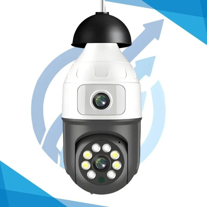 Smart Auto Tracking Home Security Câmera de CCTV IP PTZ, lente dupla, WiFi, 1080P Sem, WiFi, CCTV, E9, ICSEE